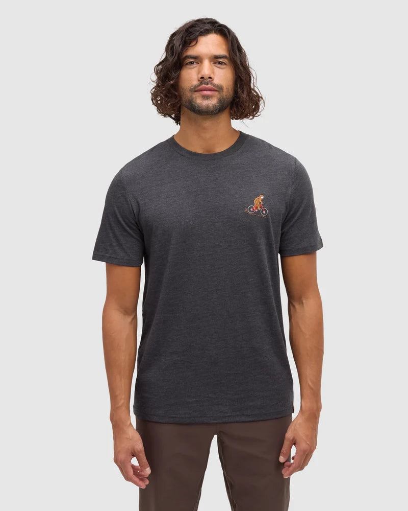 tentree M SS Sasquatch Bike Tee METEORITE BLACK