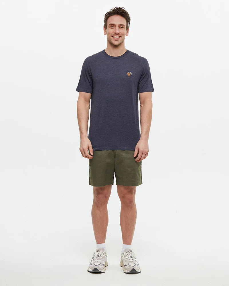 tentree M SS Sasquatch Fishing Tee MIDNIGHT BLUE