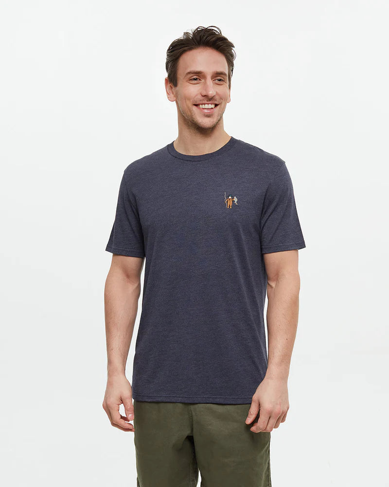 tentree M SS Sasquatch Fishing Tee MIDNIGHT BLUE
