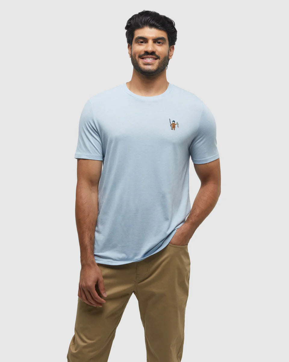 tentree M SS Sasquatch Fishing Tee BLUE HAZE
