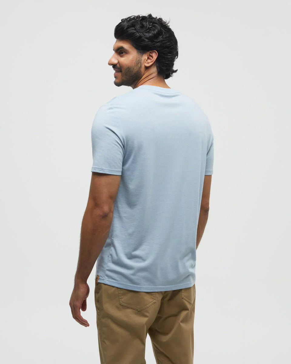 tentree M SS Sasquatch Fishing Tee BLUE HAZE