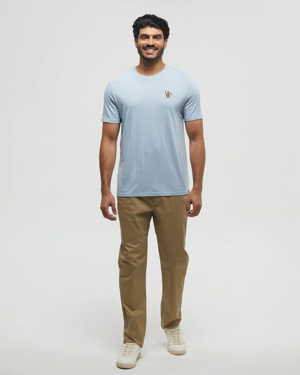 tentree M SS Sasquatch Fishing Tee BLUE HAZE