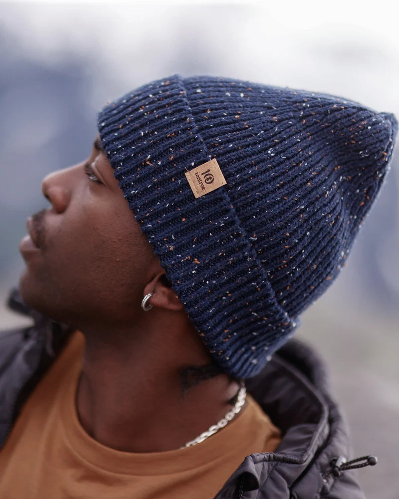 tentree Bristow Fleck Beanie MIDNIGHT BLUE FLECK