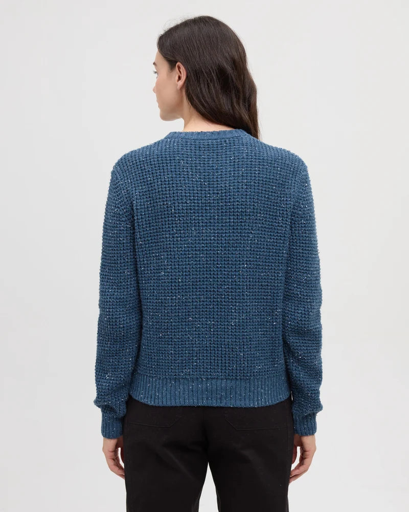 tentree W Morrell Fleck Sweater BLUE HORIZON FLECK