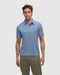 tentree M Lake Life Astir Polo LAKE BLUE HEATHER / LEAPING FISH
