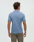 tentree M Lake Life Astir Polo LAKE BLUE HEATHER / LEAPING FISH