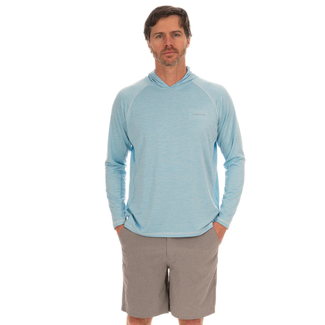 Fish Hippie M LS Heather Streak Boden Hoodie BREAKER