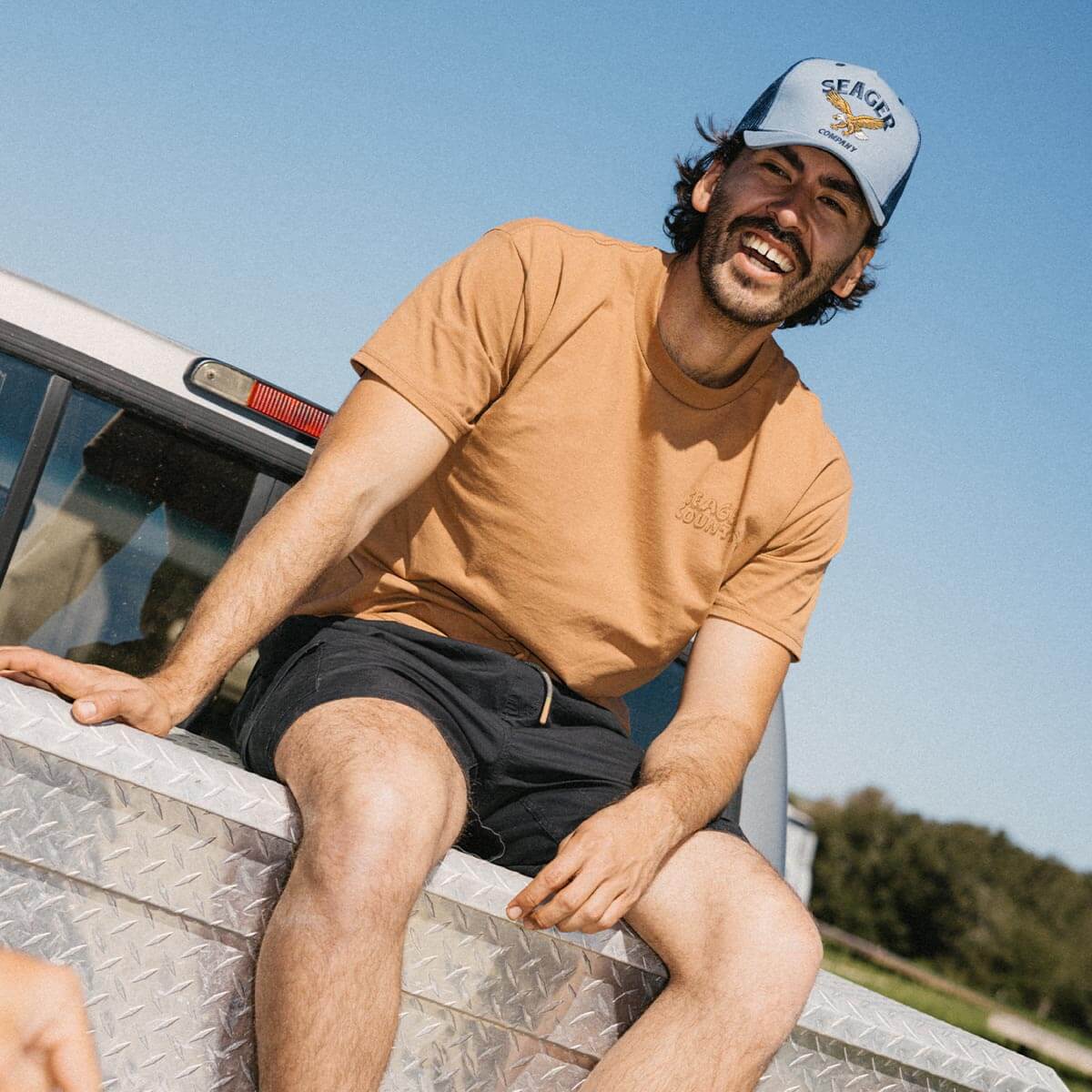 Seager Bradley Trucker Snapback FADED DENIM