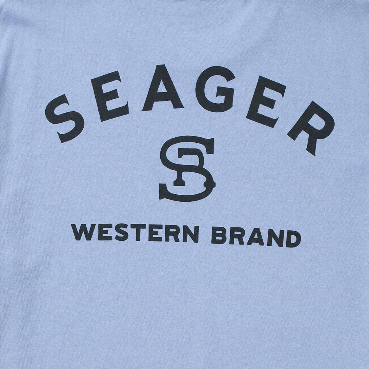 Seager M SS Branded Tee FADED DENIM