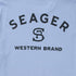 Seager M SS Branded Tee FADED DENIM