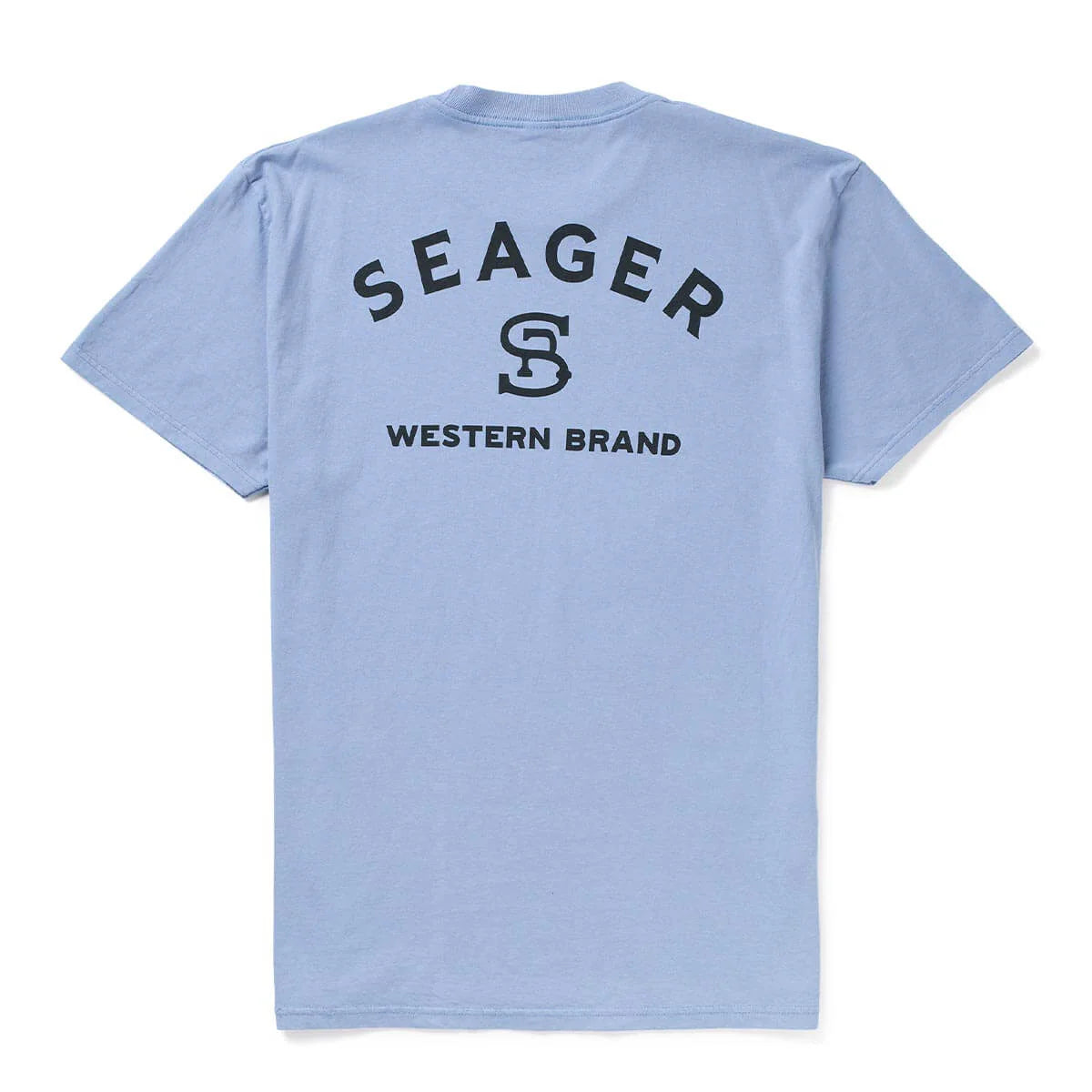 Seager M SS Branded Tee FADED DENIM