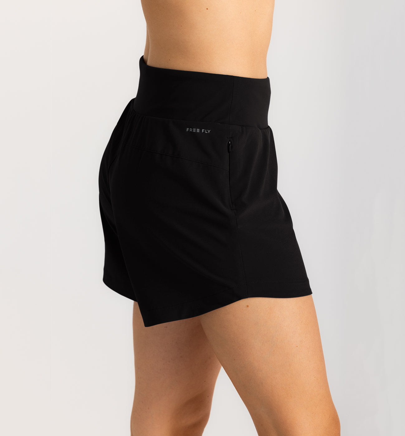 Free Fly W Bamboo Lined Active Breeze Short 3" BLACK