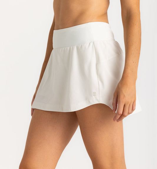 Free Fly W Bamboo Lined Active Skort 13" SEA SALT
