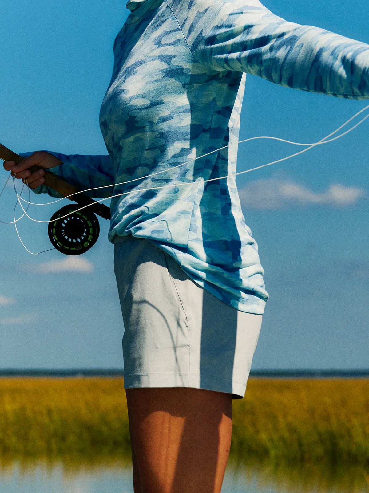 Free Fly W Pull On Breeze Short ASPEN GREY