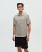 tentree M SS Dundas Shirt CLAY/WIDE PINSTRIPE