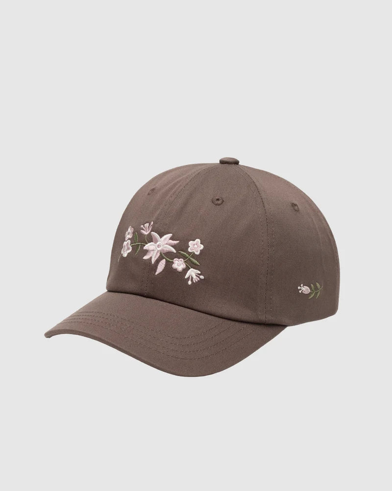 tentree Vine Floral Peak Hat ASHWOOD / WHITE OAK