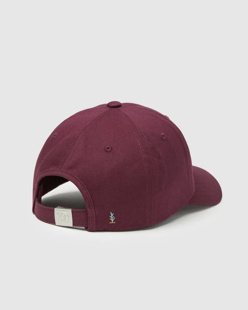 tentree Sasquatch Peak Hat DEEP BURGUNDY / FOOTBALL