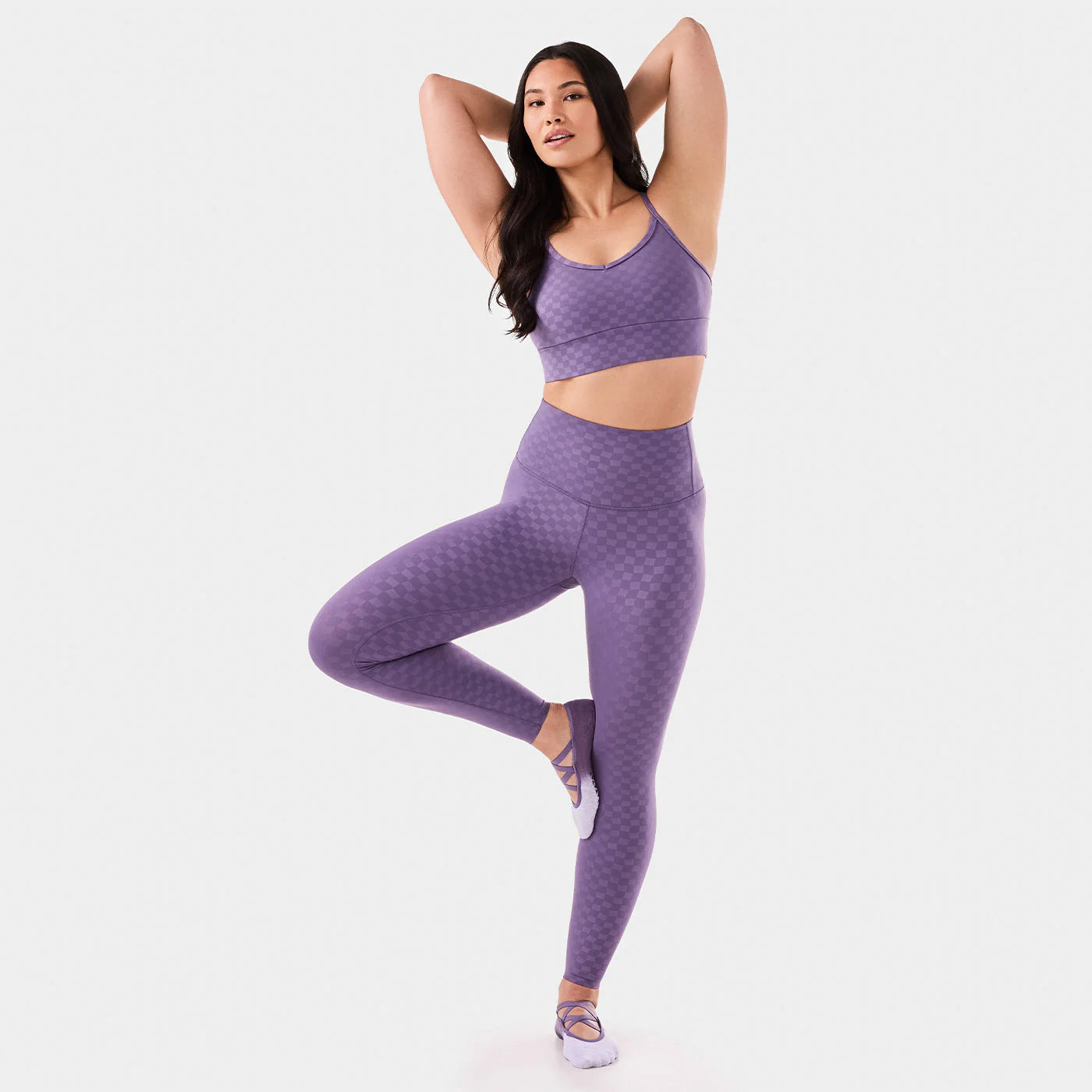Tavi W High Waisted Tight GRAPE ABSTRACT
