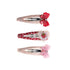 Lilies & Roses Bows Strawberry Pearl Clip