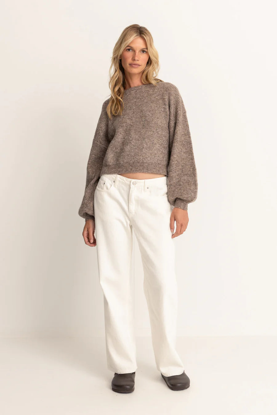 Rhythm W Quinn Knit Jumper OATMEAL