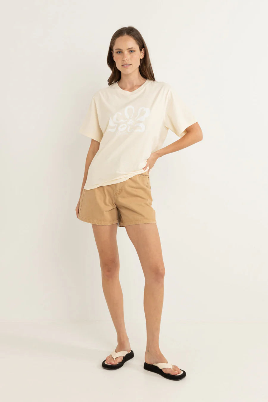 Rhythm W SS Sundance Oversize Tee CREAM