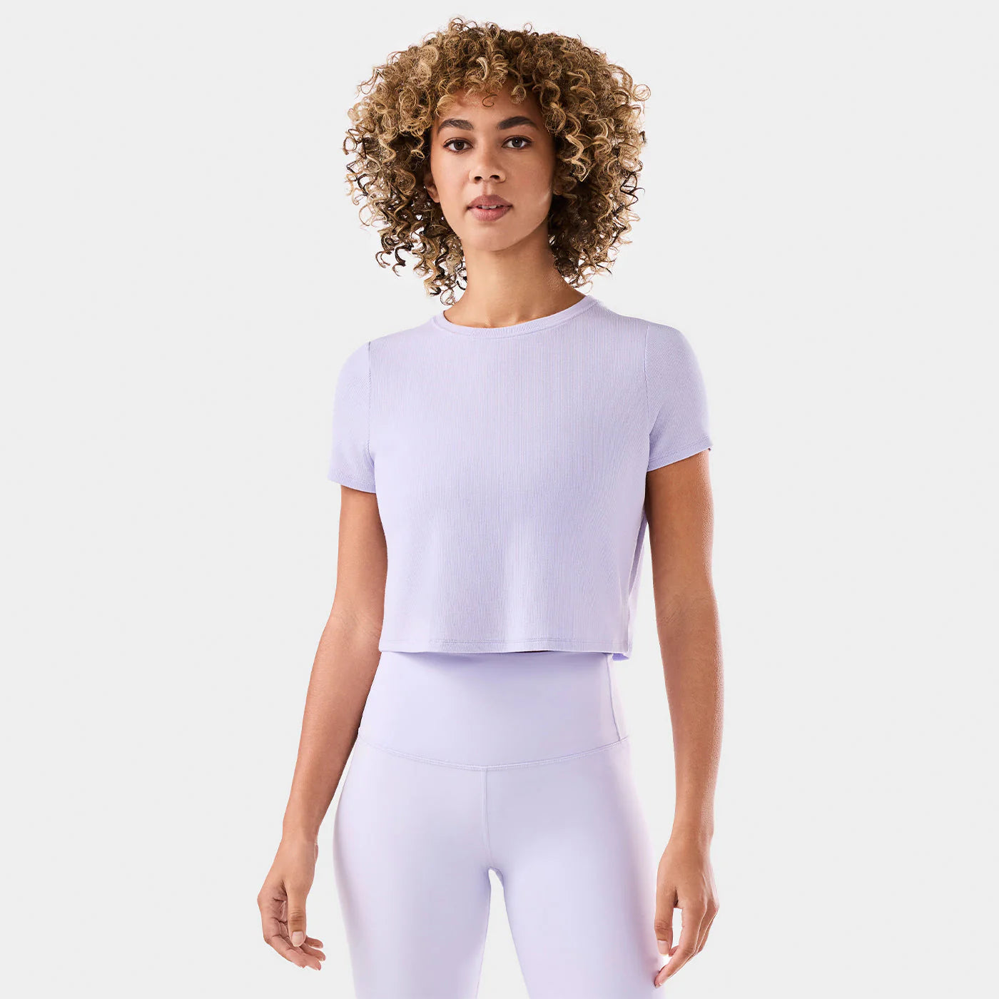 Tavi W Ribbed Tee LAVENDER