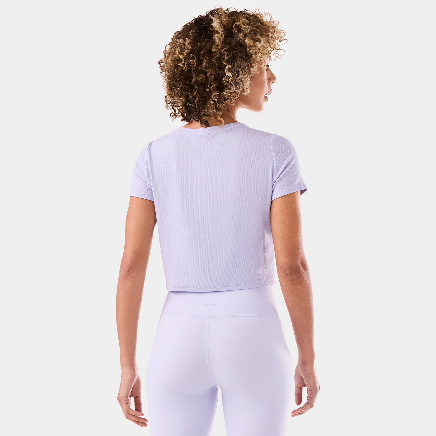 Tavi W Ribbed Tee LAVENDER