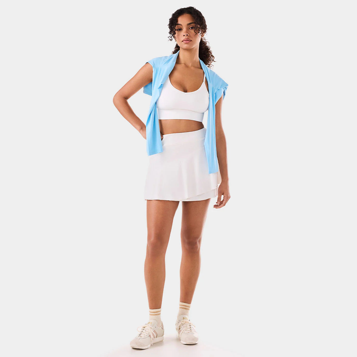Tavi W Flounce Tennis Skort COCONUT