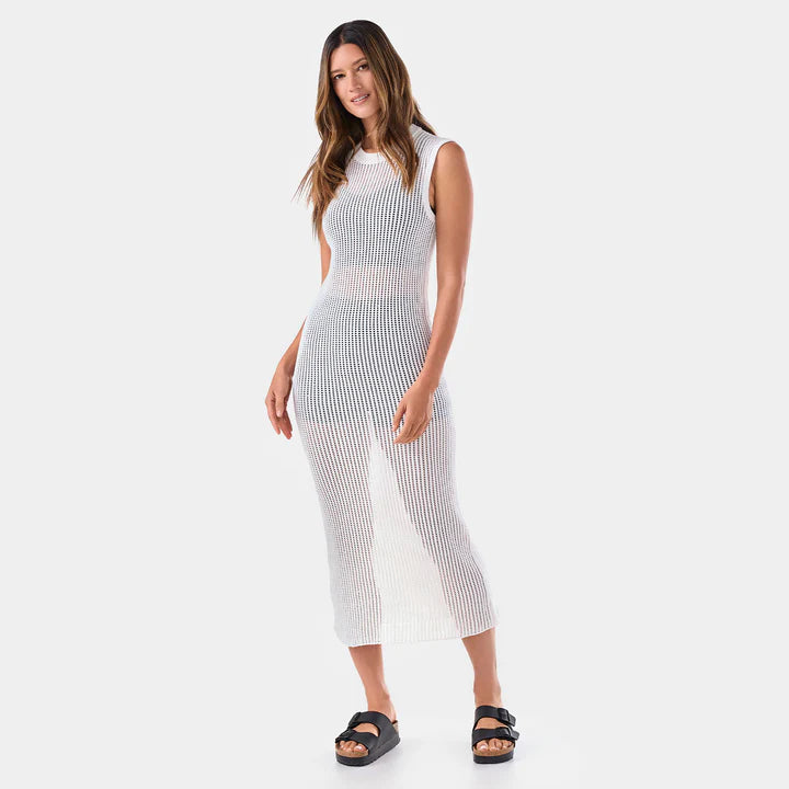 Tavi W Retreat Open Knit Dress COCONUT