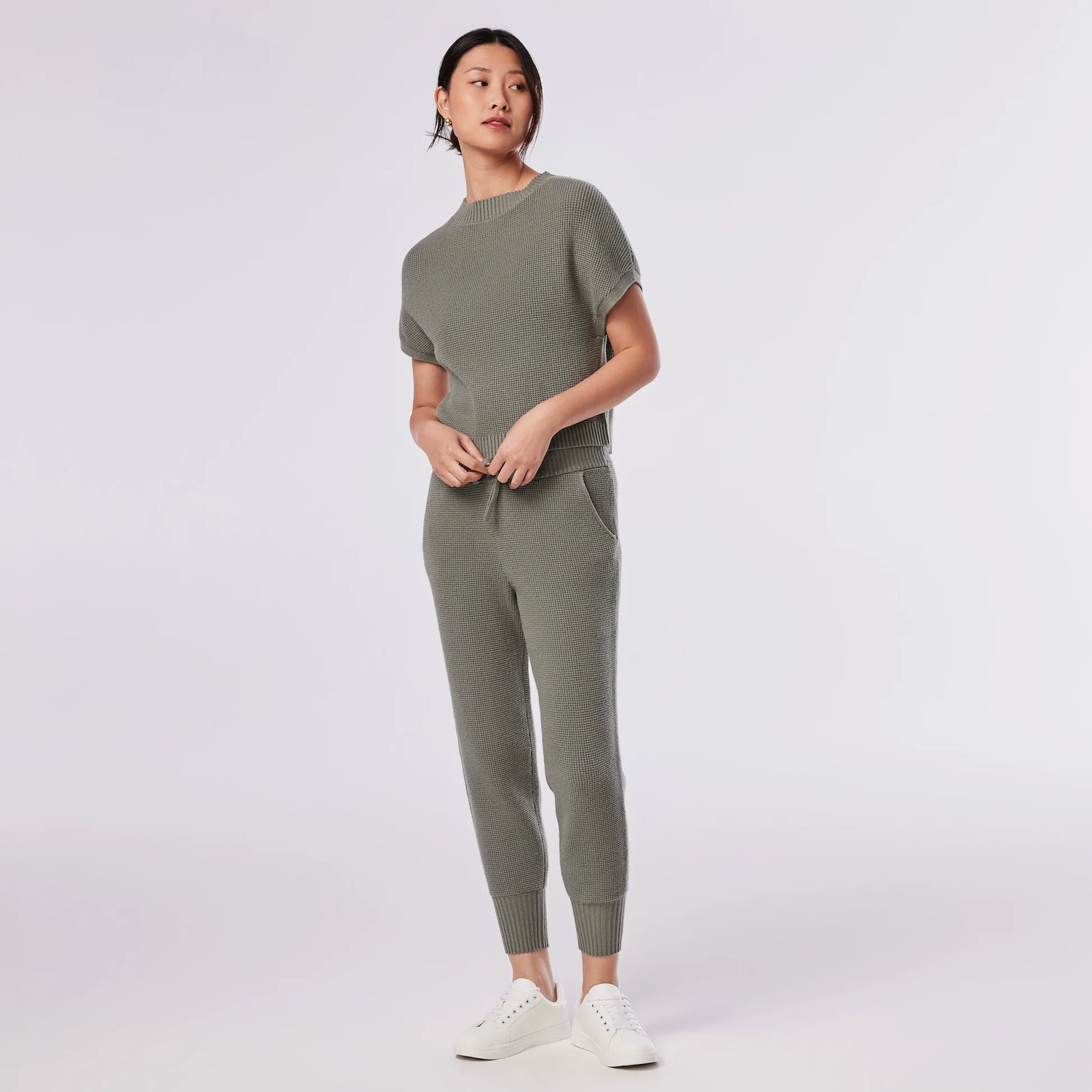 Tavi W Alpine Knit Dolman Tee LEAF