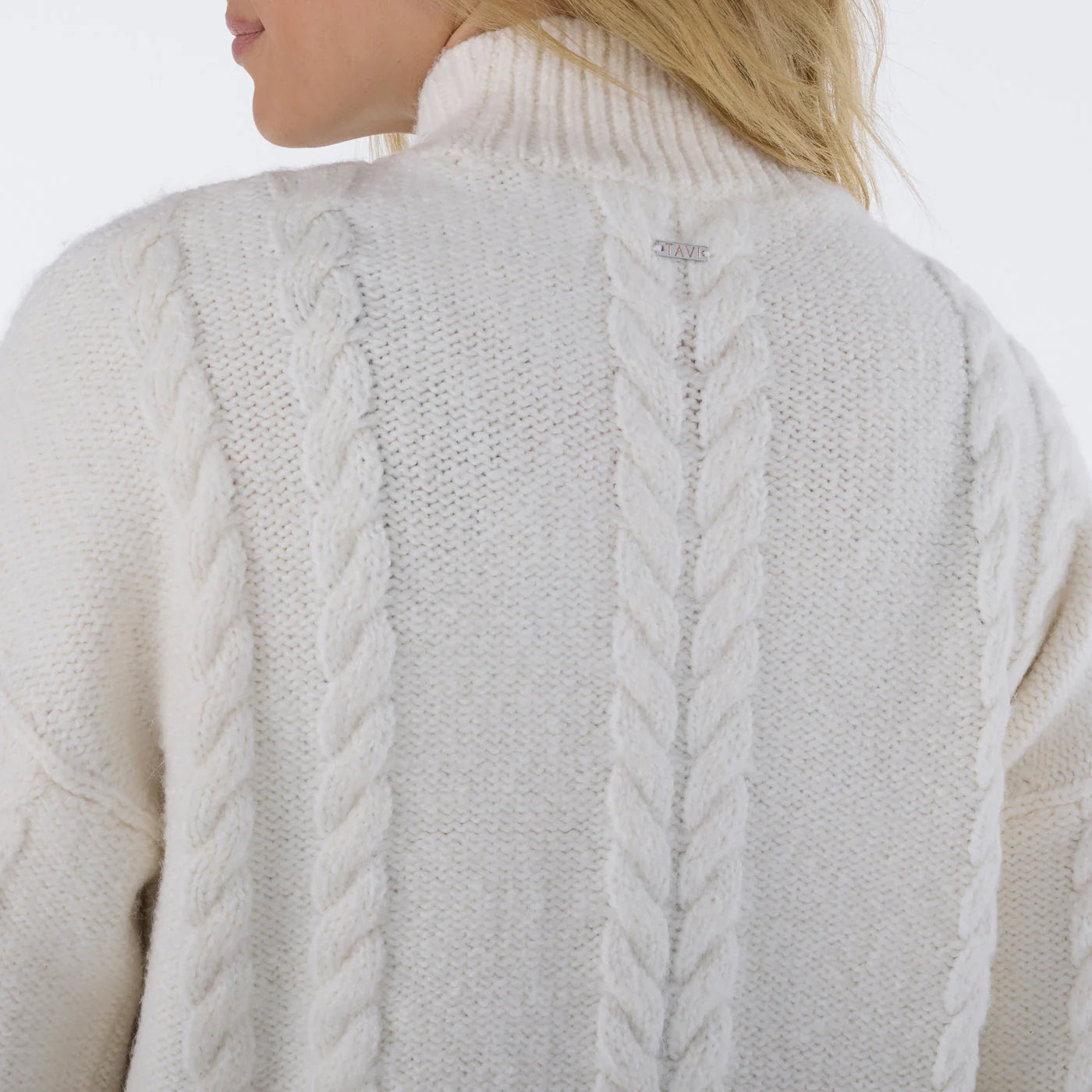 Tavi W Hi Lo Cable Sweater COCONUT