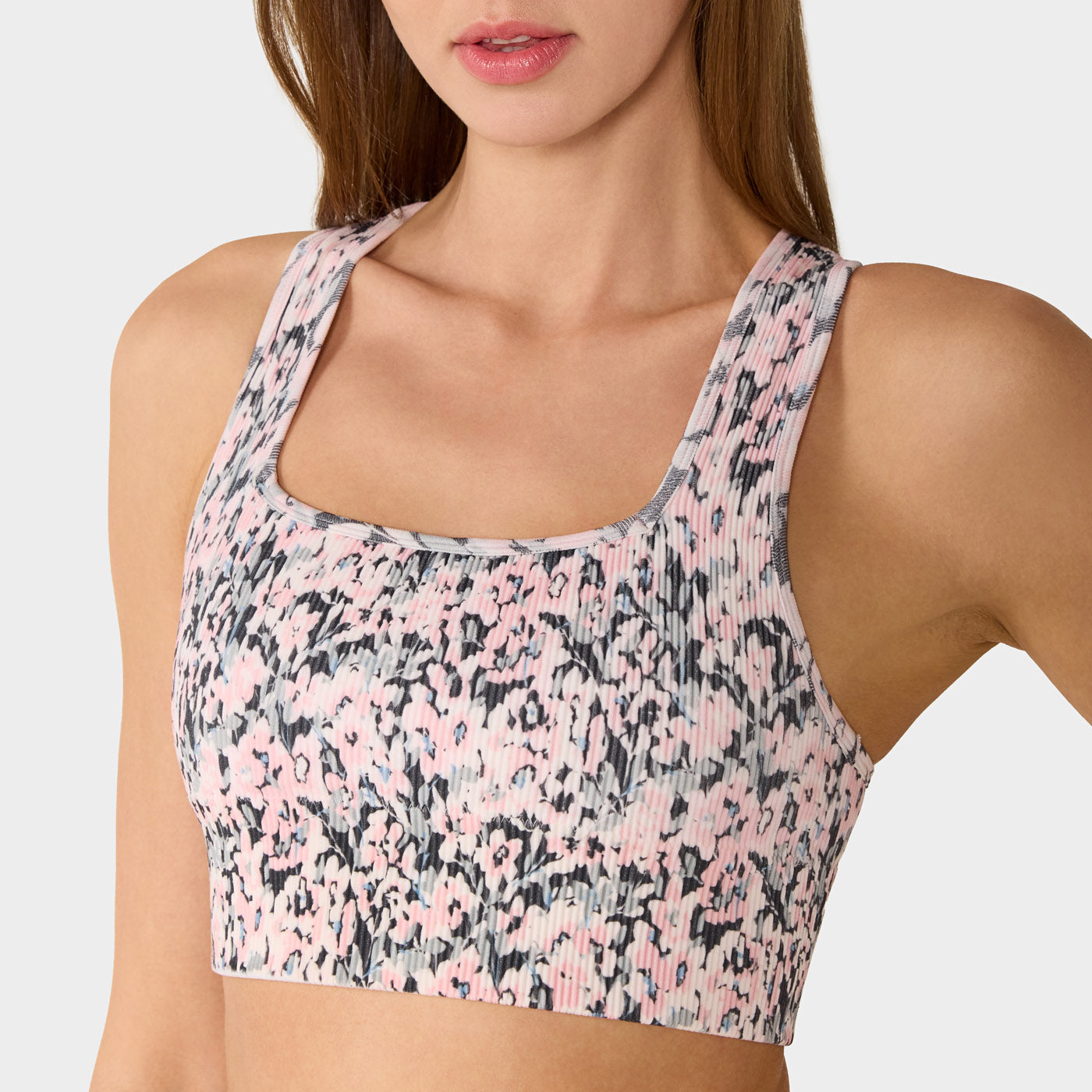 Tavi W Seamless Racerback Ribbed Bra ENSEMBLE FLORAL
