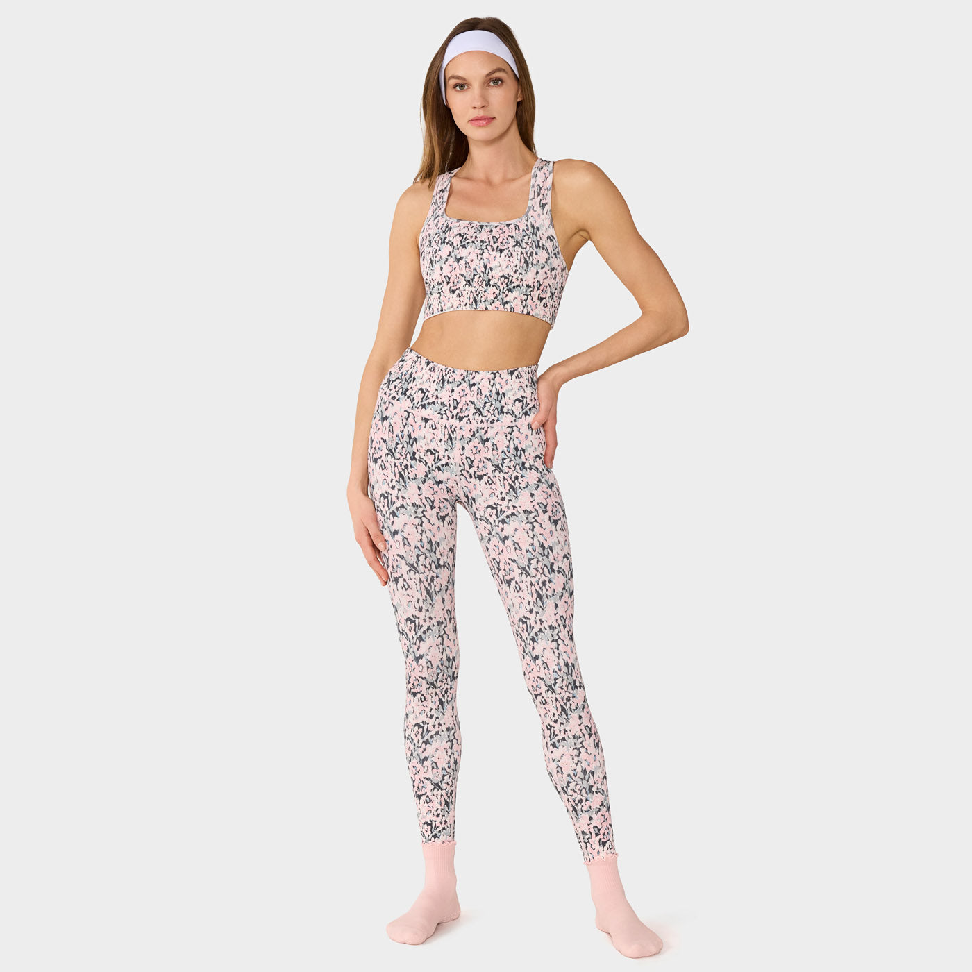 Tavi W Seamless Racerback Ribbed Bra ENSEMBLE FLORAL