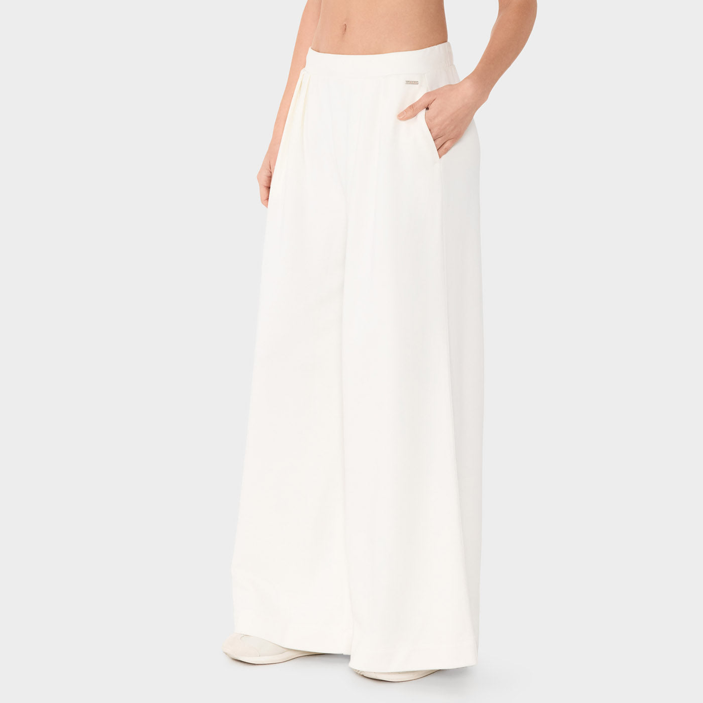 Tavi W French Terry Wide Leg Sweatpant COCONUT
