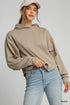 Umgee W Cropped Hoodie TAUPE