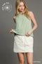 Umgee W Buttery Soft Tank Top DUSTY MINT