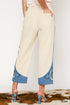 Umgee W Embroidered Barrel Pant DENIM