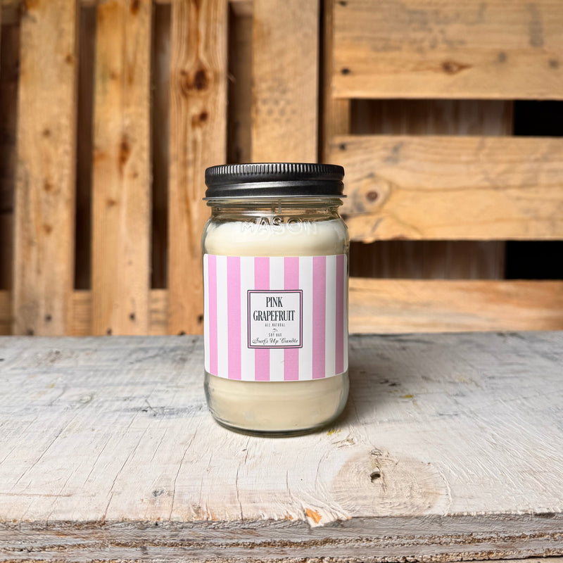 Surf's Up 16 oz Candle Pool Collection PINK GRAPEFRUIT