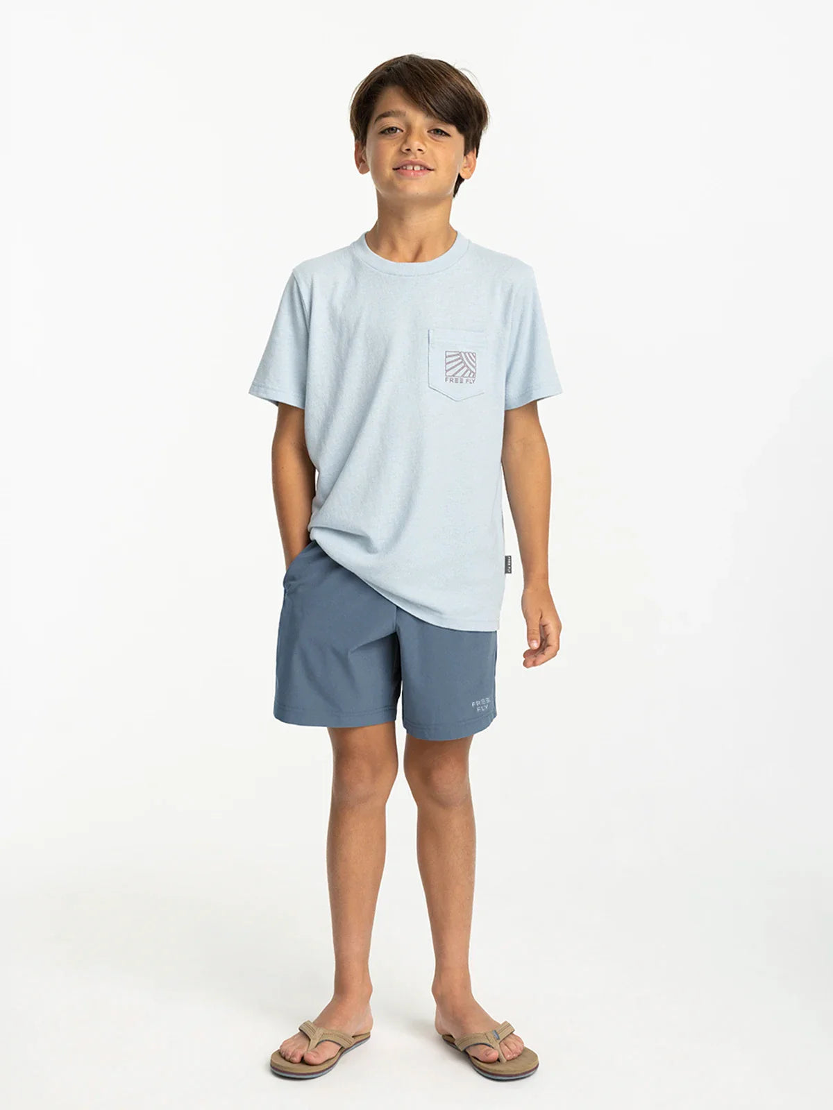 Free Fly Youth Breeze Short PACIFIC BLUE