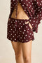 Rhythm W Polka Dot Beach Short CAFE