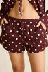 Rhythm W Polka Dot Beach Short CAFE