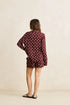 Rhythm W Polka Dot Beach Short CAFE