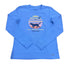 Life is Good W LS Crusher Retro Dog Beach CORNFLOWER BLUE