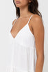 Rhythm W Classic Tiered Mini Dress WHITE