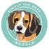 Paper Russells Car Magnet BEAGLE
