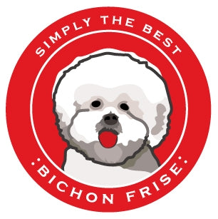 Paper Russells Car Magnet BICHON FRISE