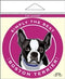 Paper Russells Car Magnet BOSTON TERRIER