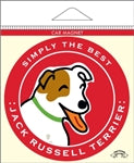Paper Russells Car Magnet JACK RUSSELL