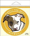 Paper Russells Car Magnet PITBULL