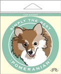 Paper Russells Car Magnet POMERANIAN